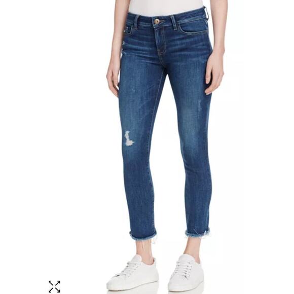 DL1961 Mara Instasculpt Ankle Straight Jeans in Ravine Womens Size 28 - Picture 1 of 13